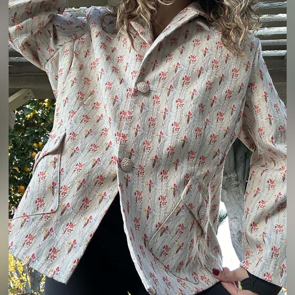 VINTAGE Sag Harbor Women's Brocade Blazer